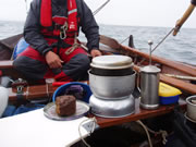 cooking on faering while sailing
